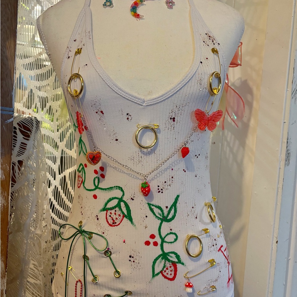 Custom strawberry outfit